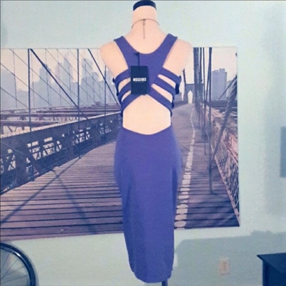 NWT! MISSGUIDED Strappy Back Bodycon Midi Dress. FINAL PRICE. - Picture 2 of 7